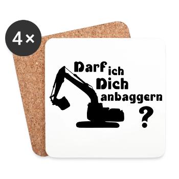 Can I hit on you? - Coasters (set of 4) - white - Front