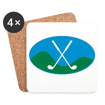 golf - Untersetzer (4er-Set) - Weiß - Vorne