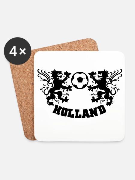 holland Niederlande - Untersetzer (4er-Set) - Weiß