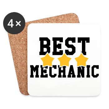 Best Mechanic - Untersetzer (4er-Set) - Weiß - Vorne