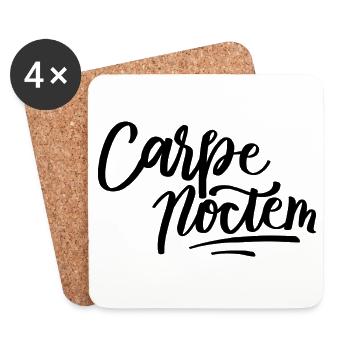 Carpe Noctem - Coasters (set of 4) - white - Front