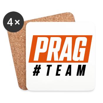 Prague team - Coasters (set of 4) - white - Front