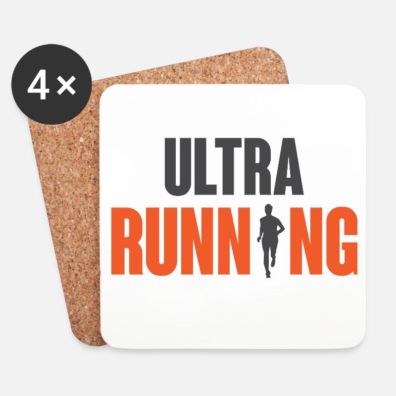 Ultra Running - Untersetzer (4er-Set) - Weiß