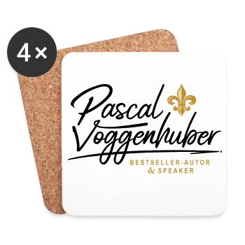 Pascal Voggenhuber Author & Speaker - Coasters (set of 4) - white - Front