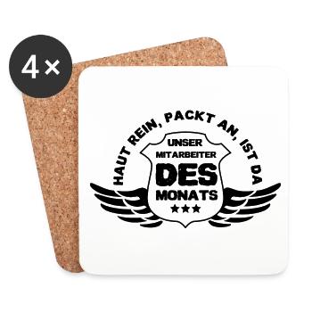 Our Employee of the Month - Coasters (set of 4) - white - Front