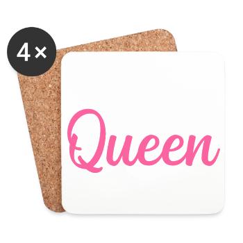 Bowling Kegeln - Coasters (set of 4) - white - Front