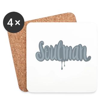 Soulmusic is love - Coasters (set of 4) - white - Front