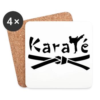 Karate - Coasters (set of 4) - white - Front