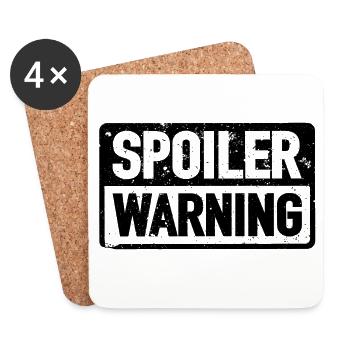 cinema, series, spoiler, film - Coasters (set of 4) - white - Front