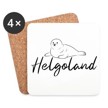 Helgoland Robbe - Untersetzer (4er-Set) - Weiß - Vorne