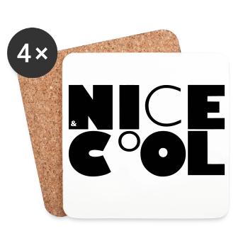 NICE&CoOL - Untersetzer (4er-Set) - Weiß - Vorne