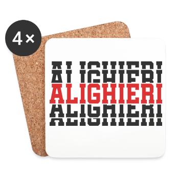 T-shirt Alighieri t-shirt idée texte empilé - Dessous de verre (lot de 4) - blanc - Devant