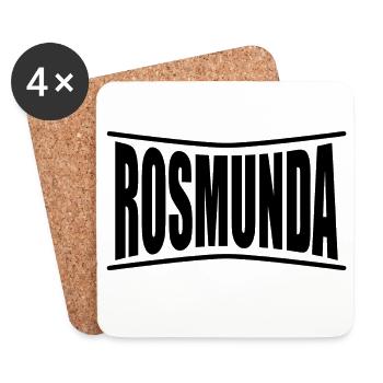 Rosmunda t-shirt t-shirt gift idea - Coasters (set of 4) - white - Front