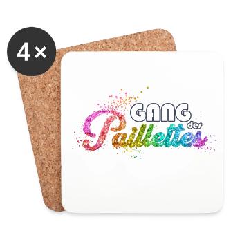Glitter Gang The return of new design - Coasters (set of 4) - white - Front