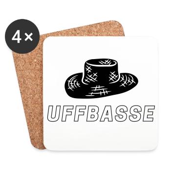 Strohhutliebe - Untersetzer (4er-Set) - Weiß - Vorne