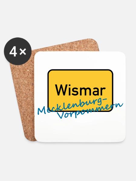 WISMAR - Untersetzer (4er-Set) - Weiß