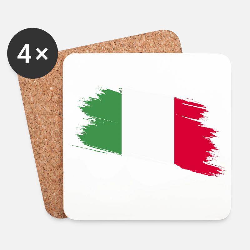 Italien - Untersetzer (4er-Set) - Weiß