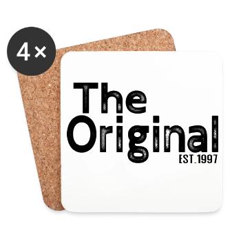 The Original Est. 1997 – Lustiges Eltern Design - Untersetzer (4er-Set) - Weiß - Vorne