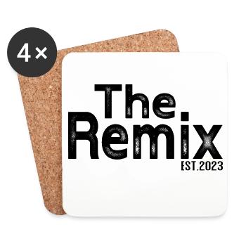 The Remix Est. 2023 – Fun Kids Design - Coasters (set of 4) - white - Front