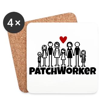 Patchworker2 - Untersetzer (4er-Set) - Weiß - Vorne