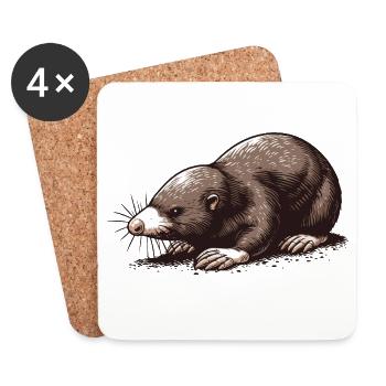 Mole - Coasters (set of 4) - white - Front