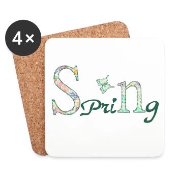 Spring - Untersetzer (4er-Set) - Weiß - Vorne
