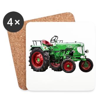 Schlepper ADN - Untersetzer (4er-Set) - Weiß - Vorne