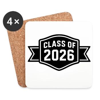 Class of 2026 - Coasters (set of 4) - white - Front