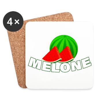 melon - Coasters (set of 4) - white - Front