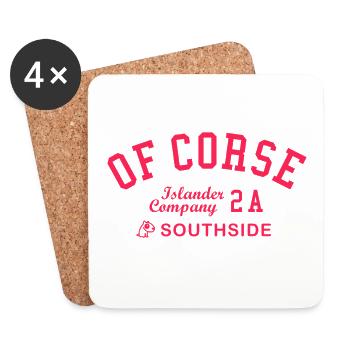 OF CORSE Southside 2A - Coasters (set of 4) - white - Front