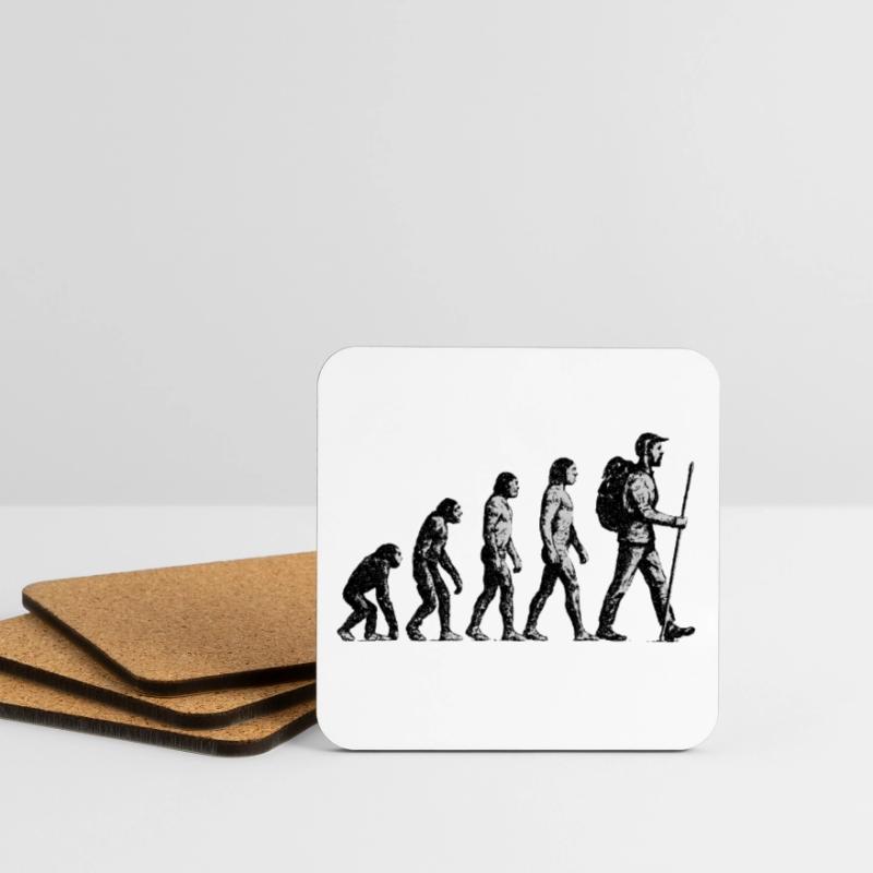 Evolution to Wandersmann Grunge Design Coasters (set of 4)