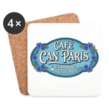 Mallorca Cafe Can Paris Sencelles - Coasters (set of 4) - white - Front