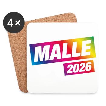 Malle 2026 Colorful Mallorca - Coasters (set of 4) - white - Front