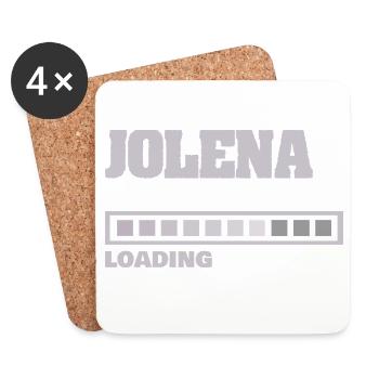 Geschenk für Jolena - Untersetzer (4er-Set) - Weiß - Vorne