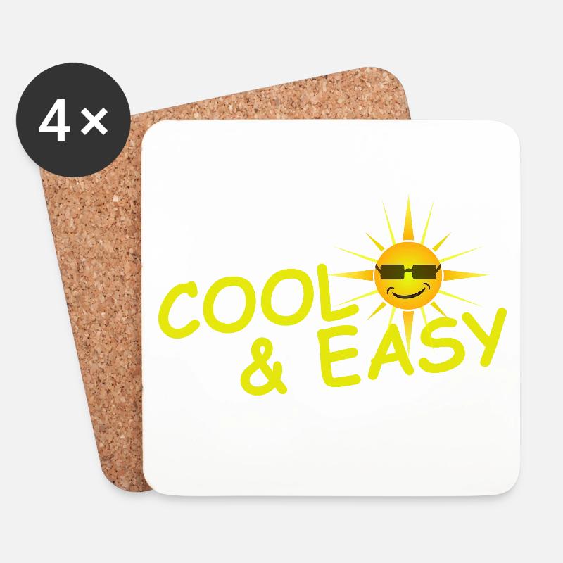 COOL & EASY - Untersetzer (4er-Set) - Weiß