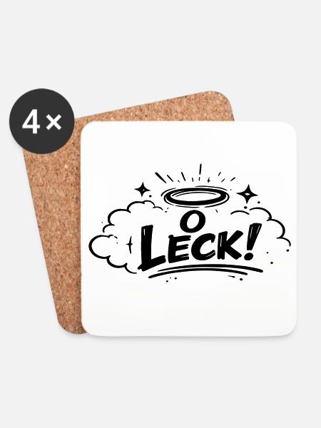O Leck - Untersetzer (4er-Set) - Weiß