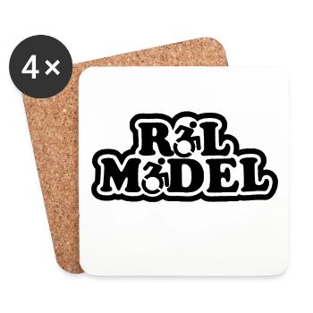 Role model. For the real wheelchair user # - Coasters (set of 4) - white - Front