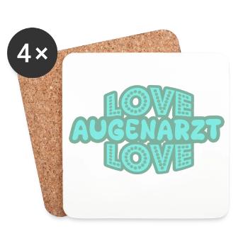 Gift for Ophthalmologist - Coasters (set of 4) - white - Front