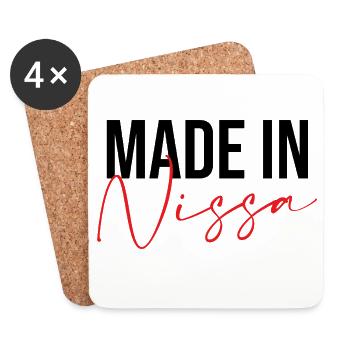 Made in Nissa - Dessous de verre (lot de 4) - blanc - Devant