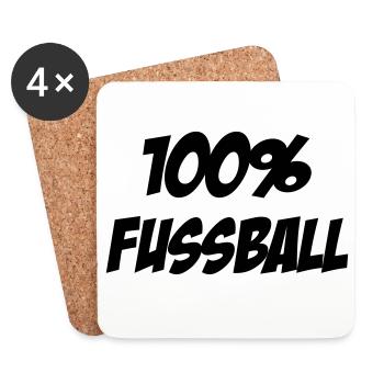 100% Football : Le Design des Vrais Passionnés - Dessous de verre (lot de 4) - blanc - Devant