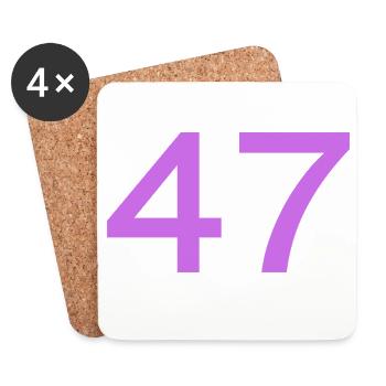 47 - Untersetzer (4er-Set) - Weiß - Vorne