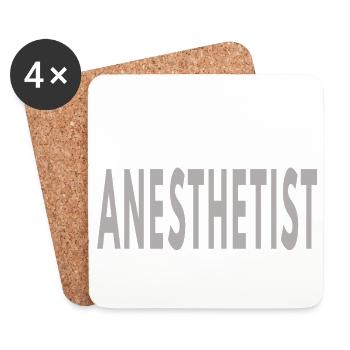 Don pour futur étudiant infirmière anesthésiste CRNA - Dessous de verre (lot de 4) - blanc - Devant