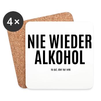 DesignNichtVerfügbar - Untersetzer (4er-Set) - Weiß - Vorne