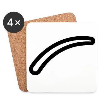 boomerang - Coasters (set of 4) - white - Front