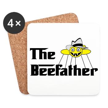 The Beefather - Coasters (set of 4) - white - Front