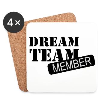 6061912 121196980 dreamteam - Untersetzer (4er-Set) - Weiß - Vorne
