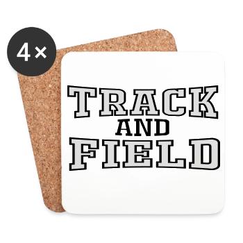 Track and Field - Untersetzer (4er-Set) - Weiß - Vorne