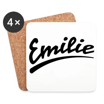 emilie | Emilie - Coasters (set of 4) - white - Front