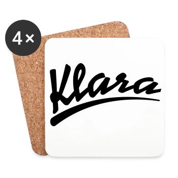 Klara - Untersetzer (4er-Set) - Weiß - Vorne