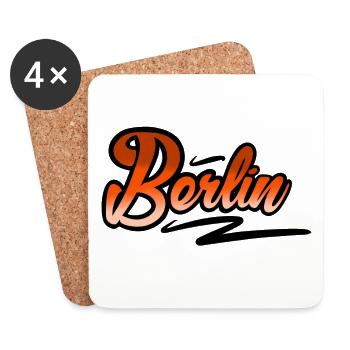 Berlin - Untersetzer (4er-Set) - Weiß - Vorne